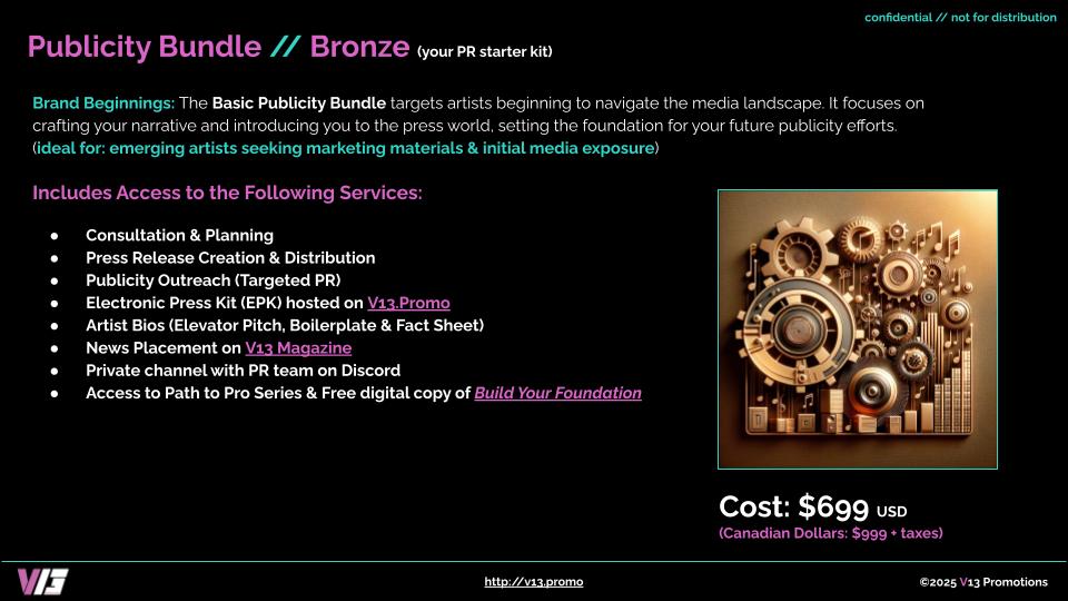 Publicity Bundle - Bronze - Promo