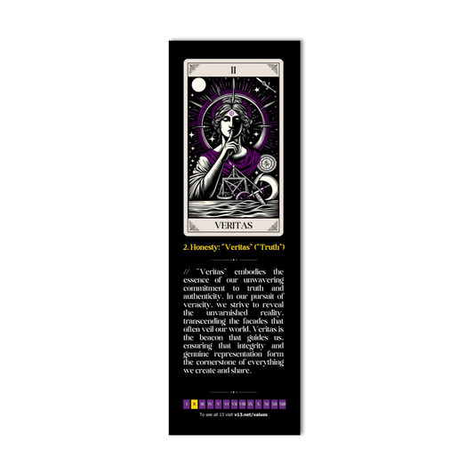 Values Bookmark // II: VERITAS