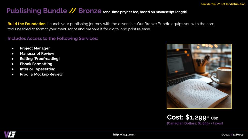 Publishing Bundle - Bronze - Press
