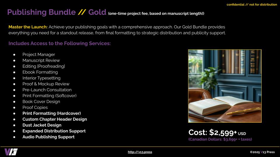 Publishing Bundle - Gold - Press