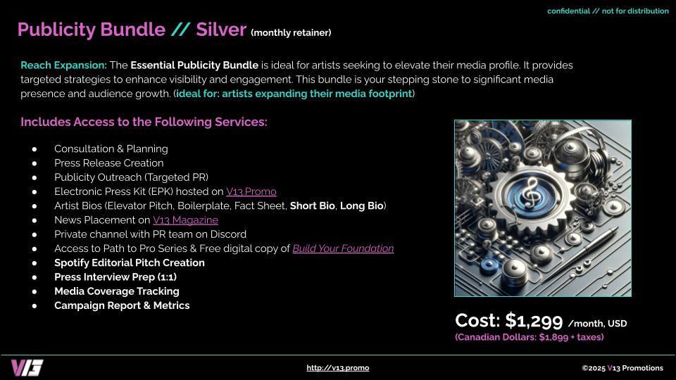 Publicity Bundle - Silver - Promo